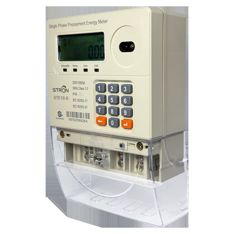 IP54 入力保護とキーボード操作 精密な計測のためのスマートプリペイド電気メーター