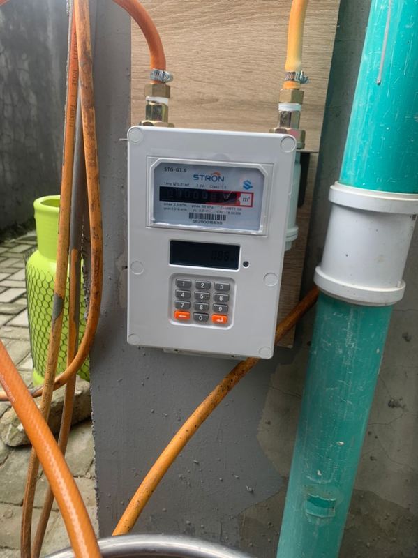 高精度グレード1.5スマートガスメーター、リモートコントロールと自動バルブ制御付き