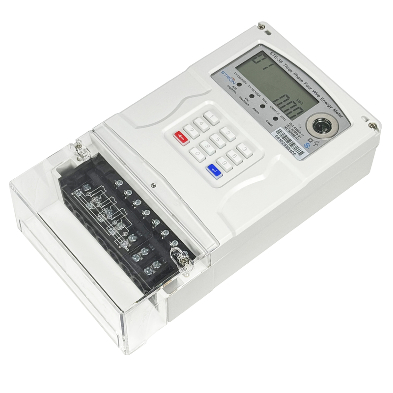 反応性クラス2.0 スマートプリペイド電気メーター 10A の基本電流と 400imp/kWh のアクティブエネルギー常数