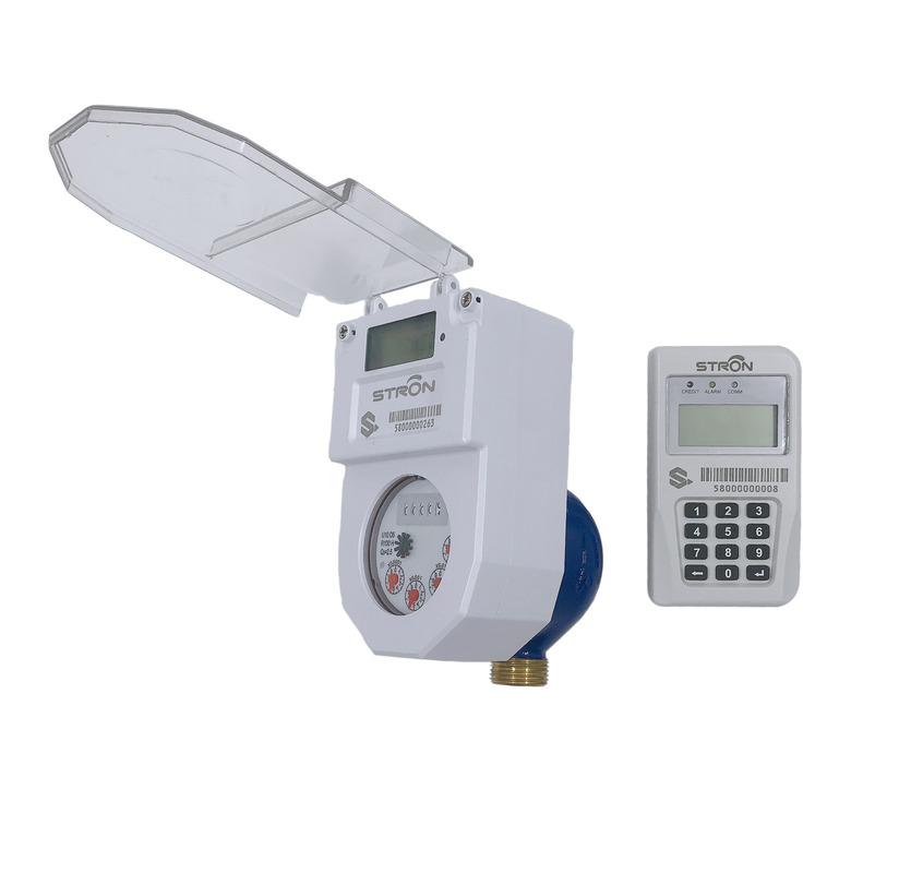 STS Standard Prepaid Water Meter with 1km Measurement Range 84 Flow Rate and Lithium Battery