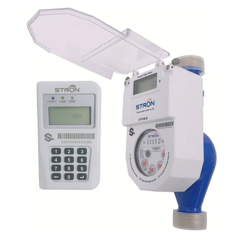 STS Standard Prepaid Water Meter with 1km Measurement Range 84 Flow Rate and Lithium Battery