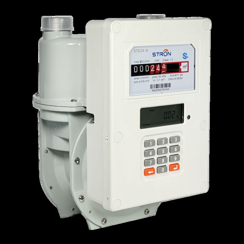 Customized Prepaid Gas Meter Valve Control With Valve Or Without Valve Accurate Measurement Suitable For Industrial Commercial