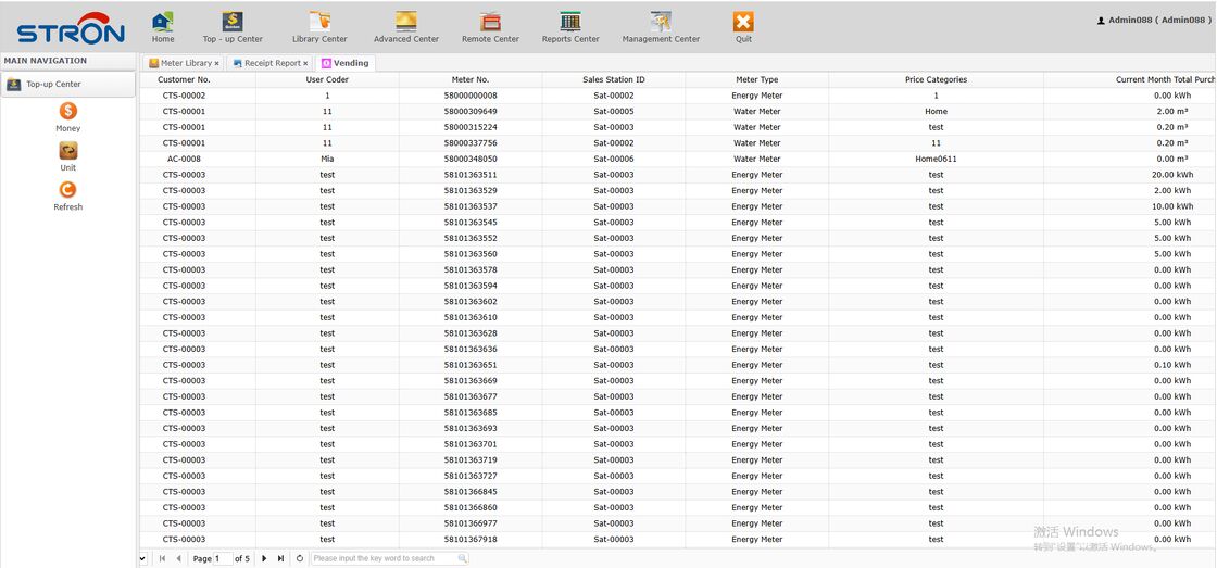 STE38-A STS プリペイド 3 段階式キーボード型電気メーター