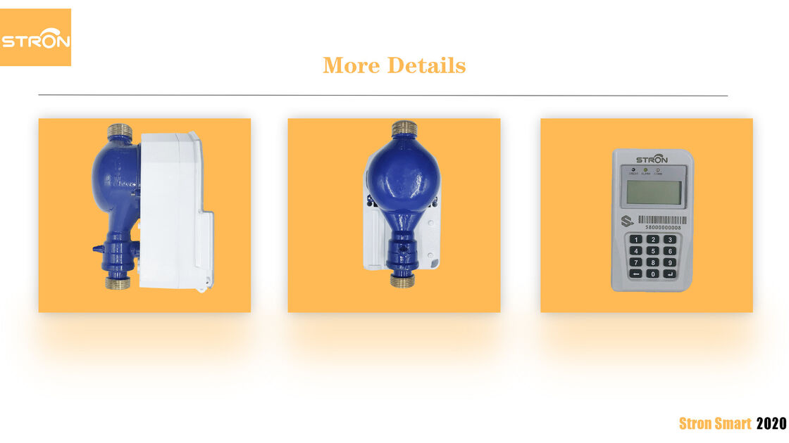 IP68保護とDN15サイズを備えたSTS統合キーパッドスマート水道メーター、正確な水流測定用