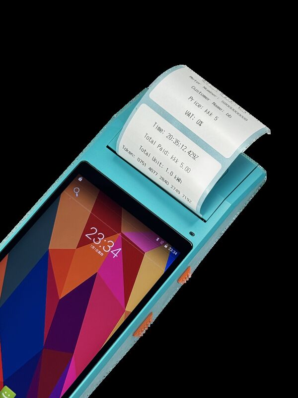 モバイル自動販売機によるドアツードアチャージ ハンドヘルド端末によるチャージ Android 9.0 ハンドヘルド決済端末 - 高速チャージ操作のためのユーザーフレンドリーなインターフェース