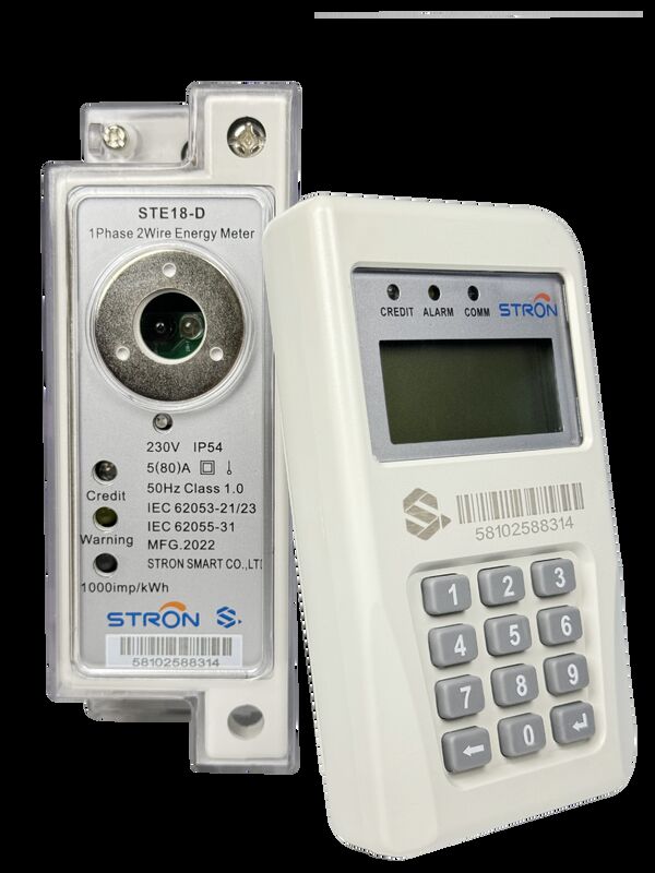 キーパッド入力方式 スマートプリペイド電気メーター 1級精度とIP54侵入防止機能