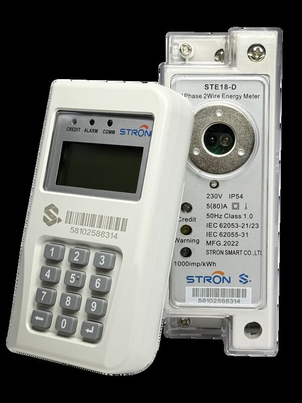 キーパッド入力方式 スマートプリペイド電気メーター 1級精度とIP54侵入防止機能