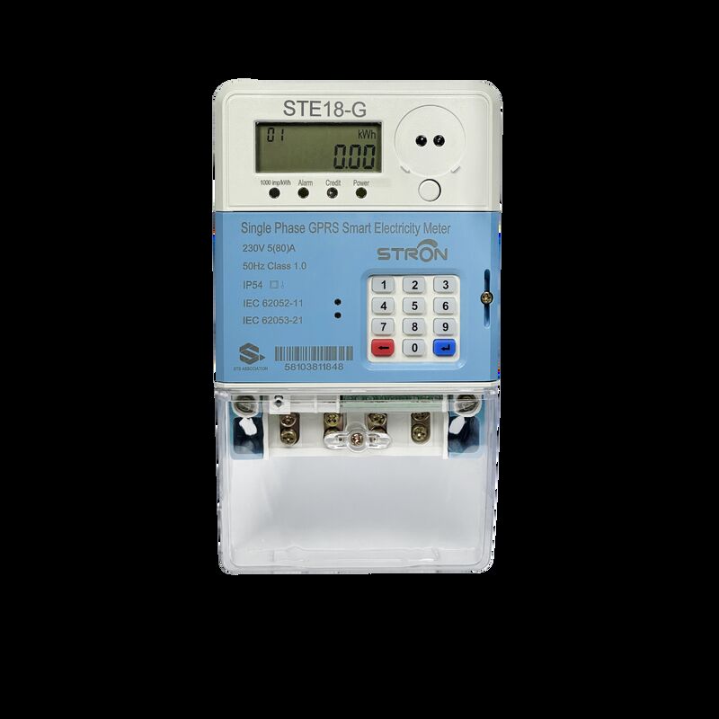 Wi-Fi Connectivity Smart Electricity Meter White Color Consumption Providing Data Transmission and Energy Usage Insights