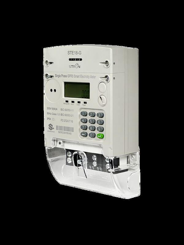 単相設計GPRS 4G接続性と電力管理システムのリモートモニタリングを備えたスマートプリペイド電気メーター