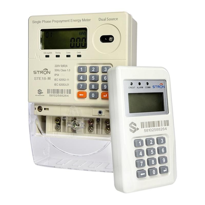 Smart Prepaid Electricity Meter with User Friendly Display and Easy Installation Process to Minimize Setup Time and Costs