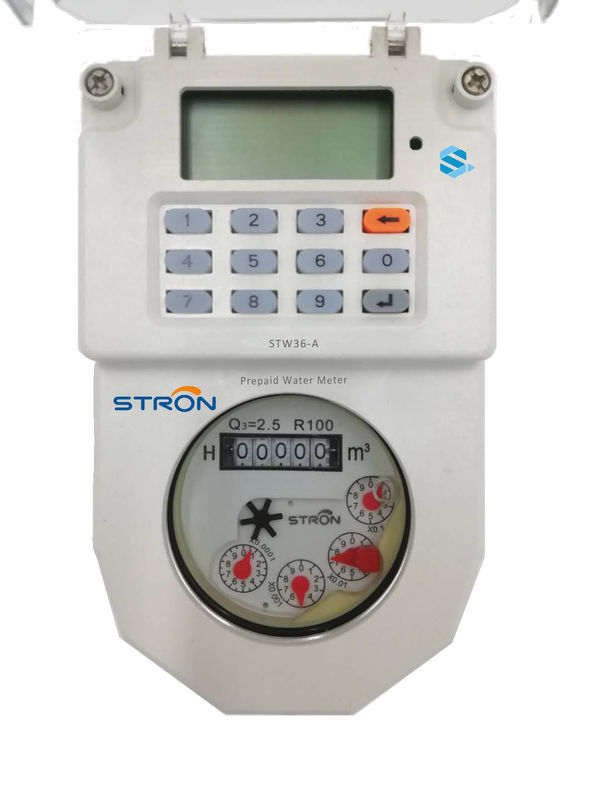 STW36-A DN15 Stron STSの標準的なキーパッド トークンは前払いされた真鍮の水道メーターHotsaleを再充電する