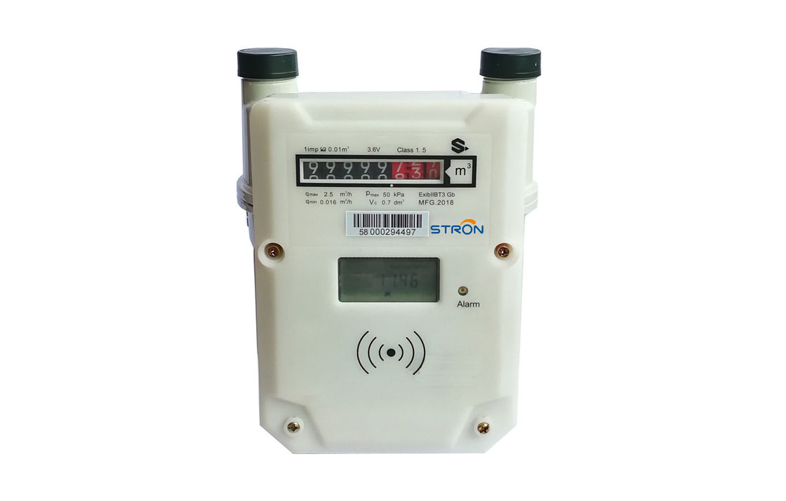 IP65 保護レベル リチウム電池と0-9999 M3 測定範囲のスマートガスメーター