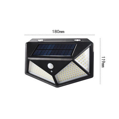 中庭ソーラー屋外ウォールランプ 100LED 人体誘導回廊灯
