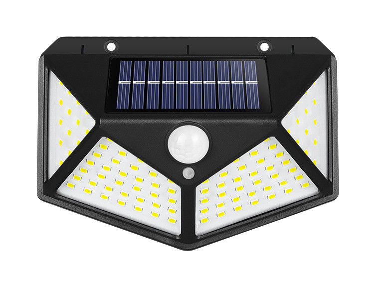 中庭ソーラー屋外ウォールランプ 100LED 人体誘導回廊灯