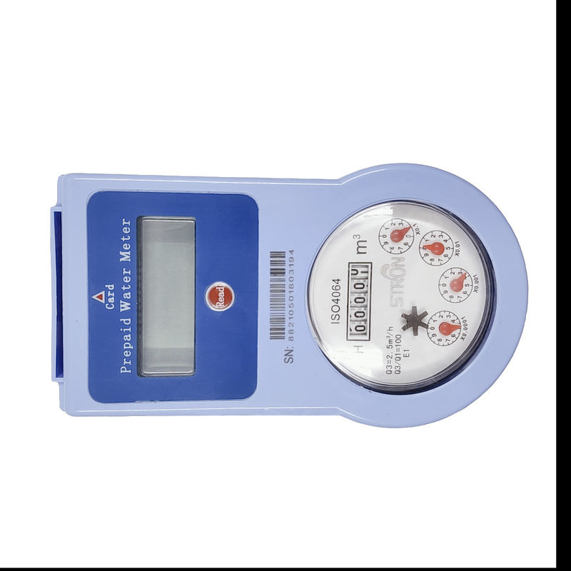 IP68 ICのカード タイプ前払いの水道メーターの電子弁は制御した