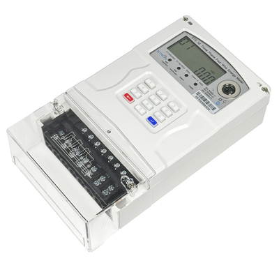 反応性クラス2.0 スマートプリペイド電気メーター 10A の基本電流と 400imp/kWh のアクティブエネルギー常数