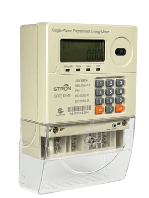 STS単相M-PESAキーパッドスマートプリペイド電力メーター、LCDディスプレイおよびクラス1精度