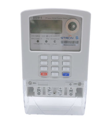 Stron STSの標準的な前払いされたキーパッドの単一フェーズの電気の測定のメートルHotsale