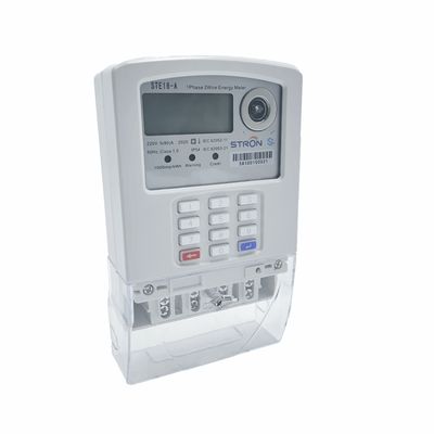 スマートなAMIシステムおよび独立した販売のプラットホームが付いているキーパッドによって前払いされる単一フェーズの電気のメートル