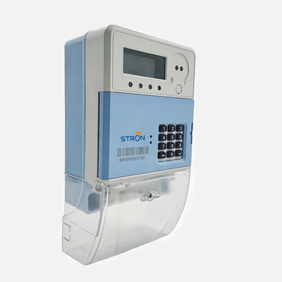 IP54 16kV 1600imp/KWhのスマートな前払いされた電気のメートルの単一フェーズ