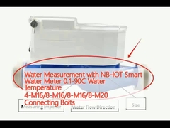 NB-IOT スマート水計による水測定 0.1-90C 水温 4-M16/8-M16/8-M16/8-M16/8-M20 接続ボルト